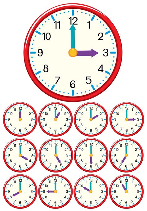 Download The A Set Of Clock And Time 608017 Royalty Free Vector From