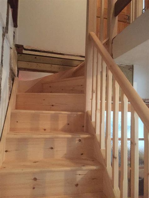 What are softwood decking components?. Softwood Staircase - Hertfordshire - DAB Stairs