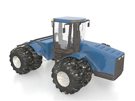 Old Utility Tractor 3d Model 3ds Max Files Free Download Cadnav