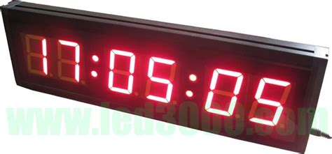 Six Digit Led Clock Displays Hit6 23r China World Time Led Clock And Led Clock