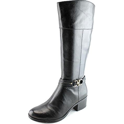 Bandolino Womens Ulla Wide Calf Riding Boot Knee High Leather Boots Boots Wide Calf Riding