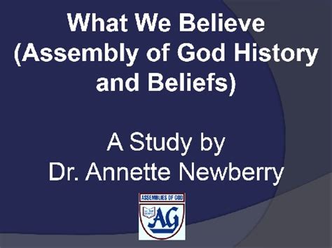 What We Believe Assembly Of God History And Beliefs Cfa Canton