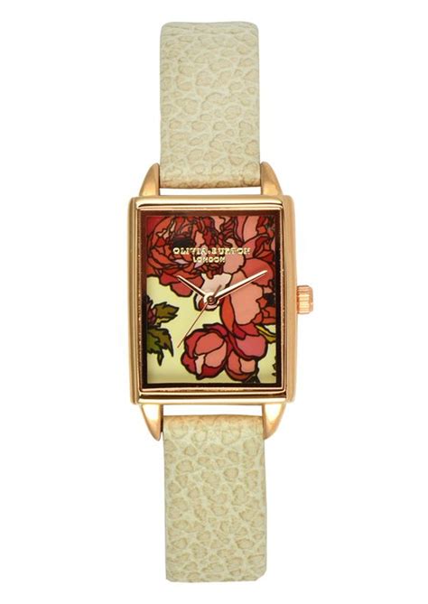 Mix expensive flowers with inexpensive flowers. Olivia Burton Flower Show Watch in Mink