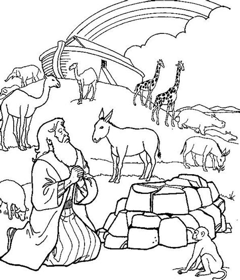 Noahs Ark Printable Coloring Pages