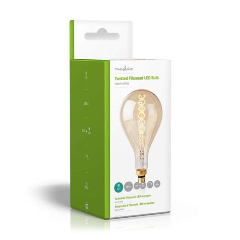 LED Filament Bulb E27 A160 5 W 280 Lm 2000 K Dimmable Warm