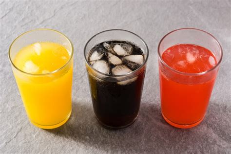 Premium Photo Colorful Soft Drinks For Summer