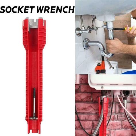 🔧8 In 1 Multi Purpose Sink Wrench