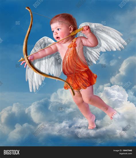 Baby Cupid Angel Wings Image And Photo Bigstock