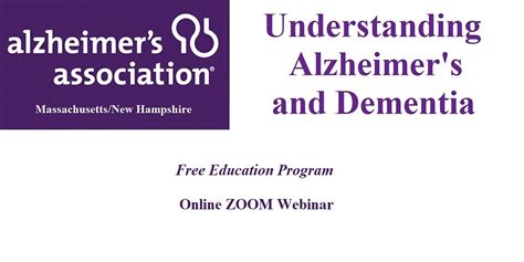 Understanding Alzheimers And Dementia June 6 2022 Online Event