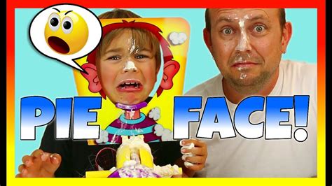 Pie Face Challenge Game Messy Food Surprise Fun Youtube