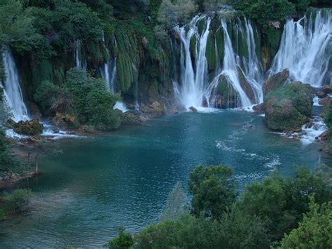 Kravice Waterfall Trebizat River Ljubuski Hercegovina Waterfall