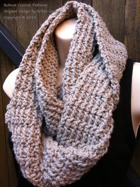 easy infinity scarf crochet pattern in two hours