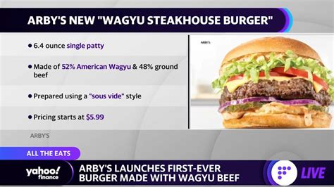 Arbys Launches Its First Ever Burger Made With Wagyu Beef Video