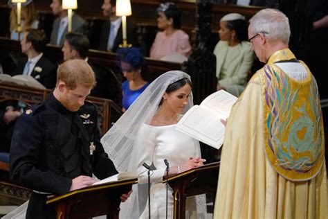 The duke of york, princess beatrice, princess eugenie and jack brooksbank await the wedding ceremony. Prince Harry and Meghan Markle Wedding Pictures | POPSUGAR ...