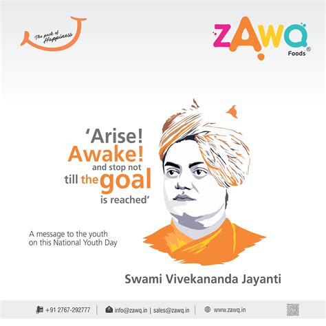 So continue buckling down until you experience a lovely consummation…. 'Arise! Awake! and stop not till the goal is reached.' A ...