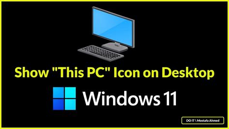 How To Show This Pc Icon On Windows 11 Desktop Youtube
