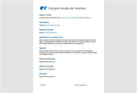 Compte Rendu De Réunion 9 Conseils And 4 Modèles Gratuits