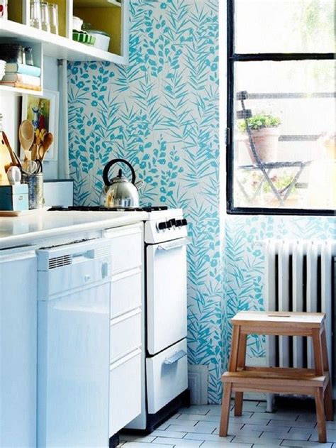 This peel and stick wallpaper is easy to use and won't harm your walls. Top 10 Wallpapers For Your Kitchen - Top Inspired