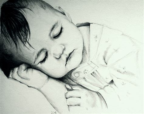 Sleeping Baby Drawing At Getdrawings Free Download