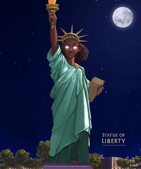 Statue Of Liberty By Nilsbritwum On Instagram Art Black Art Pictures African American Art