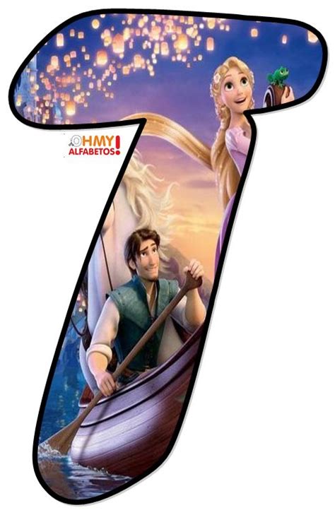 Abecedario De Flynn Y Rapunzel En Barca Flynn And Rapunzel Alphabet