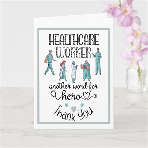 Thank You Healthcare Worker Hero Card