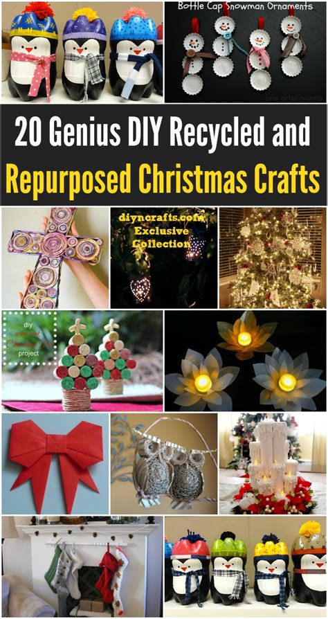 20 Genius Diy Recycled And Repurposed Christmas Crafts