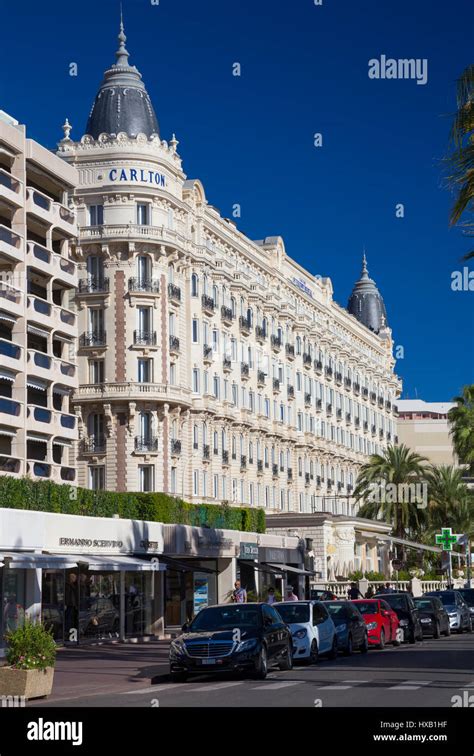 Intercontinental Carlton Hotel Cannes France Stock Photo Alamy