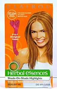 Clairol Herbal Essences Shade On Shade Highlights Hl E Beach Comber Golden Blonde Pack Of