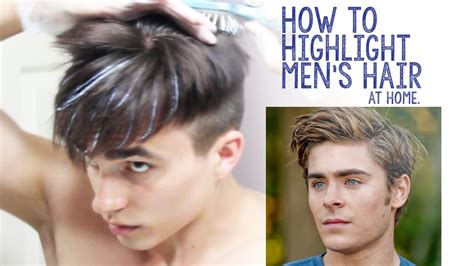 How to Highlight Men's Hair at Home - YouTube