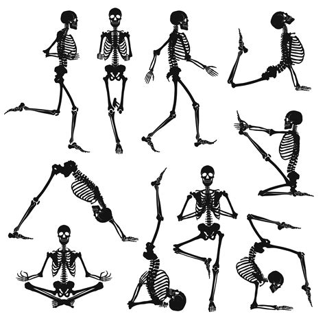 Black Human Skeletons Background 484835 Vector Art At Vecteezy