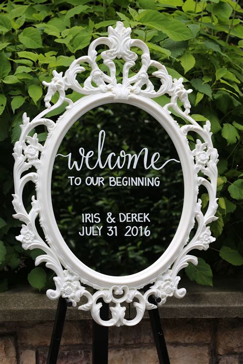 Hand lettered wedding mirror signage | Hand Lettered Love ...