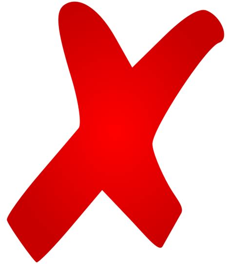 Red X With Line Logo Logodix