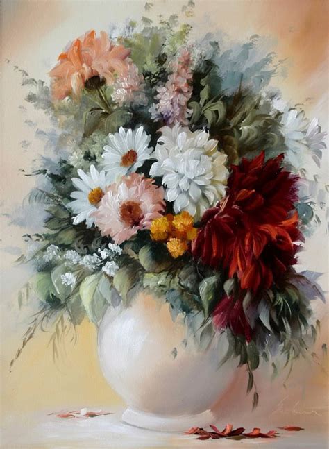 20 Beautiful Bouquet And Flower Oil Paintings By Szechenyi