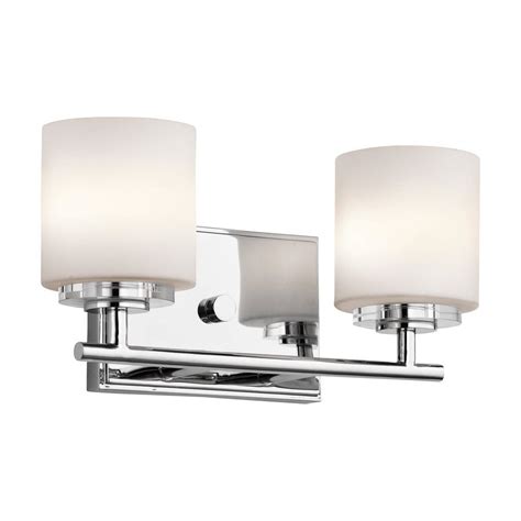 Kichler O Hara 2 Light 13 In Chrome Cylinder Vanity Light