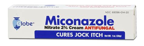 Globe Miconazole Nitrate 2 Antifungal Cream Cures Most Athletes Foot