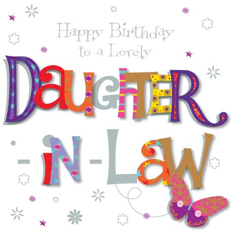 Birthday gifts for daughter in law uk. Lovely Daughter-In-Law Happy Birthday Greeting Card ...