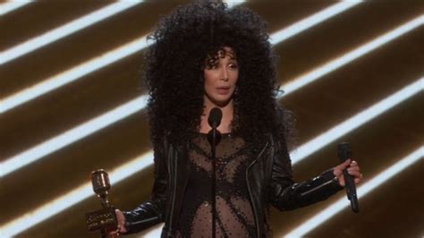 She Can Turn Back Time Cher 71 Defies Her Years At The Billboard