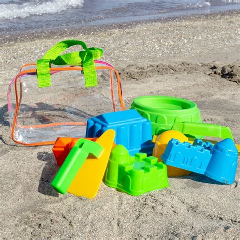 Beach Sand And Water Toy Set For Kids With Bpa Free Molds By Hey Play