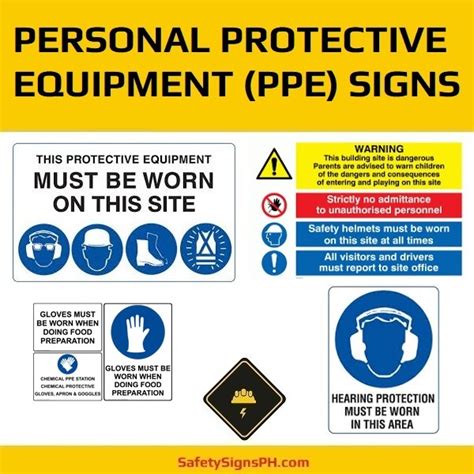 Personal Protective Equipment Ppe Signs Philippines