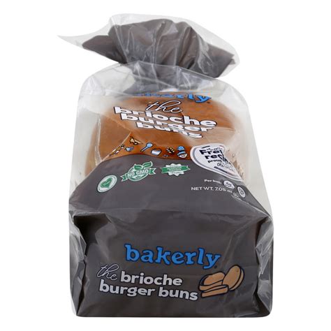 Save On Bakerly Brioche Burger Buns Ct Order Online Delivery Martin S
