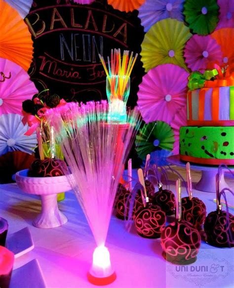Karas Party Ideas Neon Themed Birthday Party