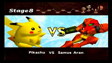 Super Smash Bros 64 1p Game With Pikachu Youtube