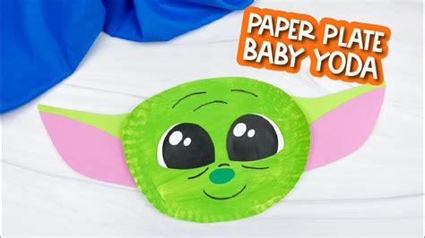 Paper Plate Baby Yoda Craft For Kids Youtube