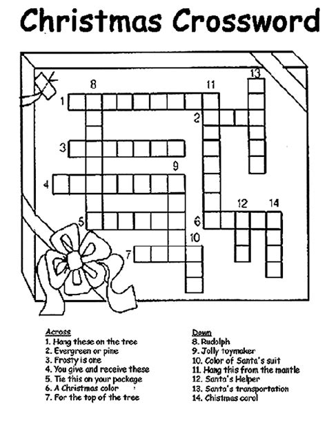 Christmas Crossword | crayola.co.uk
