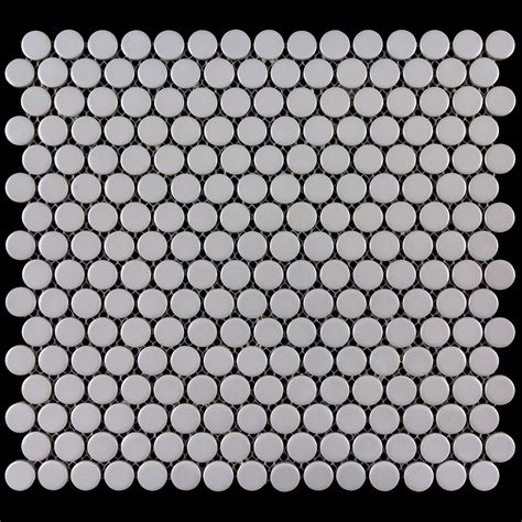 These tiles are made of porcelain which almost has zero water absorption. GREY MATTE PENNY ROUND - Optimum Home Solutions, LLC