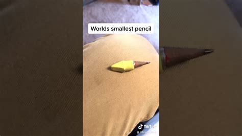 The Worlds Smallest Pencil Youtube