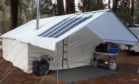 Solar Power For Canvas Wall Tents Davis Tent