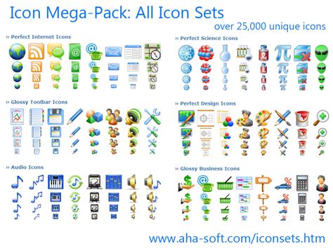 Icon Mega Pack All Icon Sets By Fawkesbonfire On Deviantart All Icon
