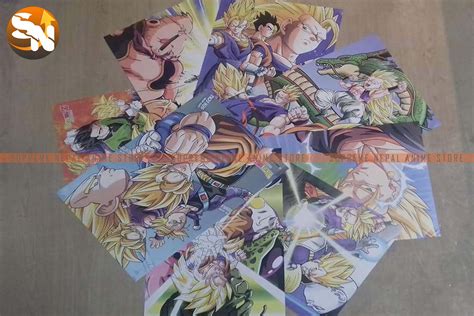 Goku, bulma, krillin, piccolo, kame,…. Dragon Ball Z (A) Poster Set of 8 Pcs. - Anime Store